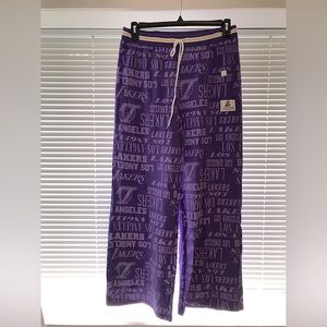 NBA Lakers Wide Leg Pants- Large